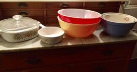 Hall, Pyrex, Corning Ware