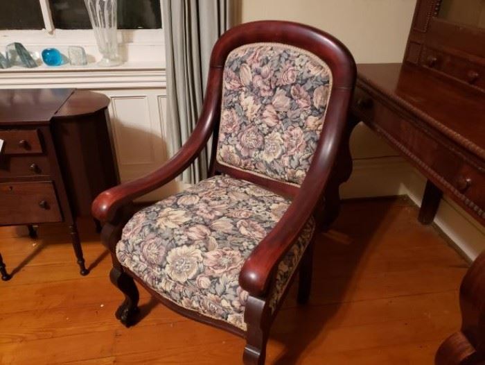 Mahogany Empire Arm Chair