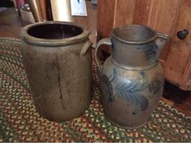 Pottery Jug and Jar
