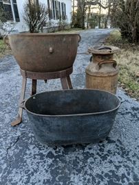 Rustic Cast Iron Pots