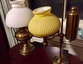 Vtg Brass Lamps
