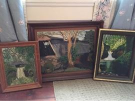 Vtg Oil Paintings