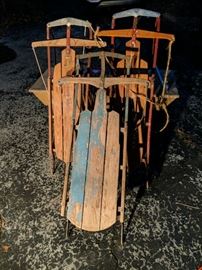 Vtg Sleds