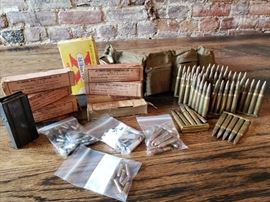 WWII Ammo Belt and Ammo