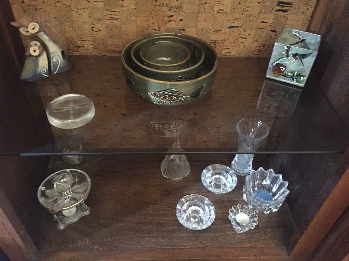 Pottery and glass