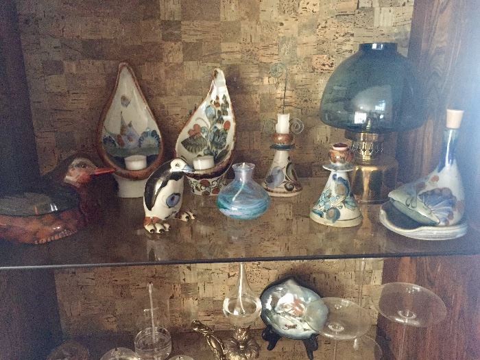 Pottery, oil lamps