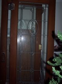 Stained Glass French Doors from Detroit Home 33 1/2" x 80" each