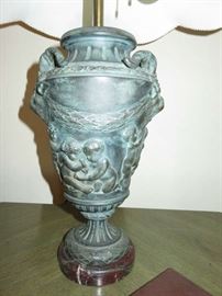 Antique Treta Bronze Table Lamp