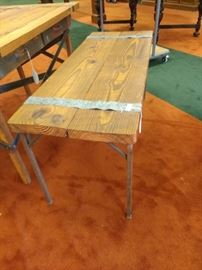 This rustic table is great and could be used as so many things!