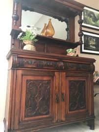antique carved sideboard 