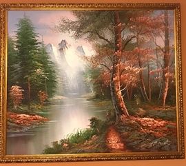 heavy texture oil on canvas