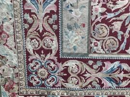 Very large and beautiful needlepoint rug