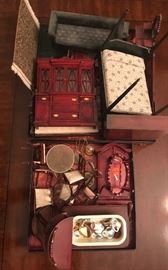 beautiful doll house furniture sold with doll house