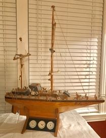 Very large impressive ship made from matches,  artist  was imprisoned, The Augustina 