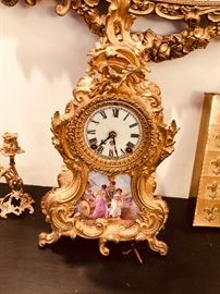 Antique French clock, works