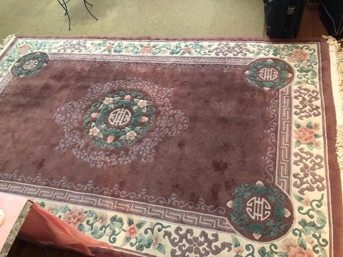 Larger Chinese contemporary throw rug