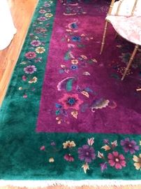 11' 6" x 8'9' Art Deco Chinese wool rug