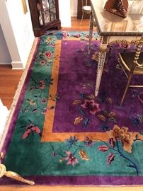 11' 8" x 8' 10 " Art Deco Chinese wool rug