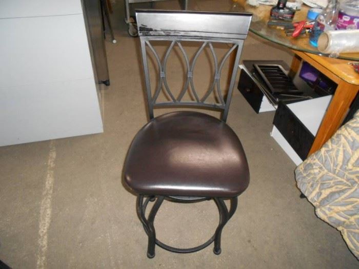 Metal Padded Seat Barstool