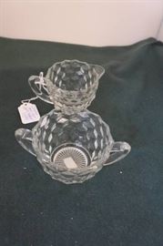 Fostoria Sugar and Creamer Dishes