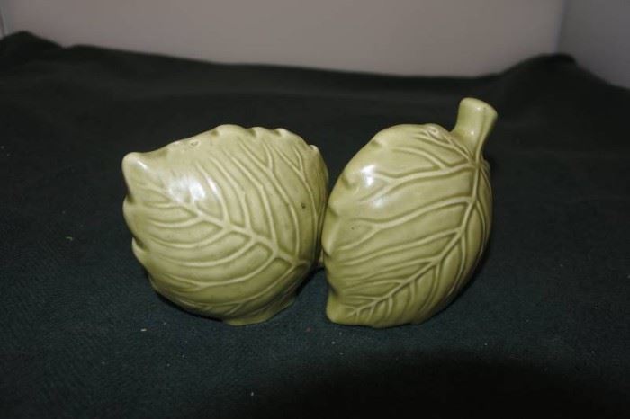 Green Leaf Salt and Pepper Shaker