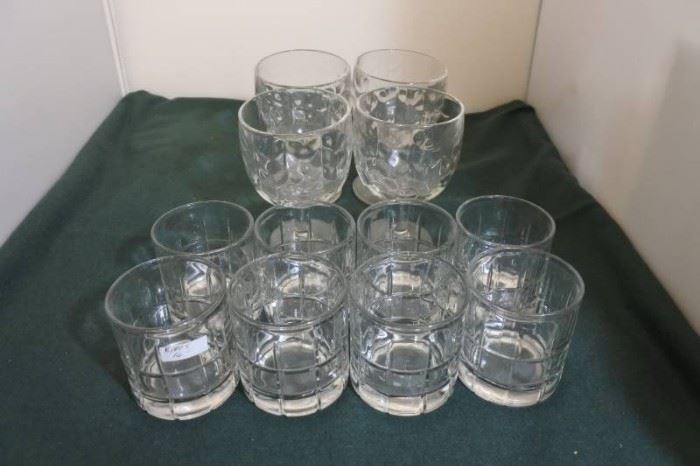 Lot of Scotch and Wine Glasses
