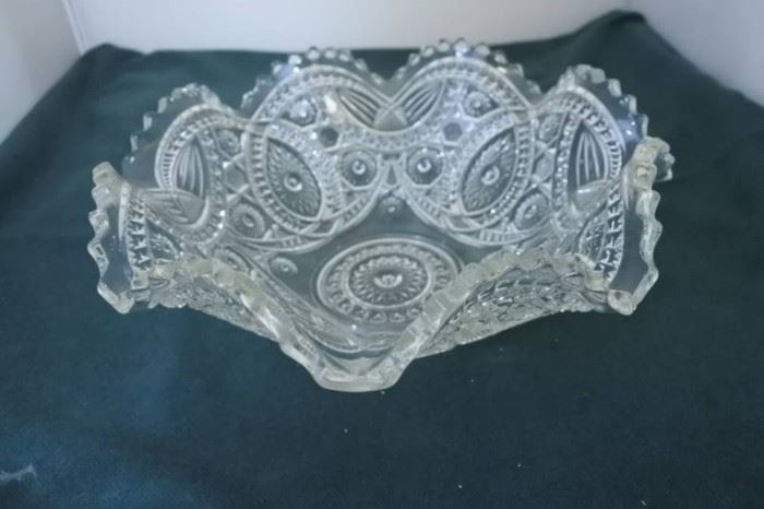 Remarkable Etched Glass Bowl