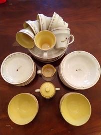 38-piece set of Italian Vietri china. 