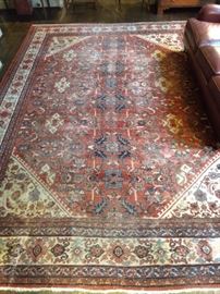 Lovely vintage Persian Mahal rug, measures 13' 10" x 10' 6".