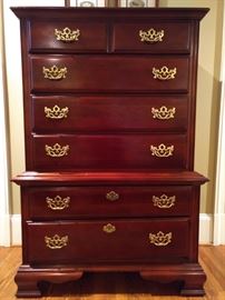 7-drawer mahogany chest, by American Drew Furniture Co.