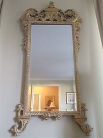 Wonderful John Richard wall mirror, with beveled glass.