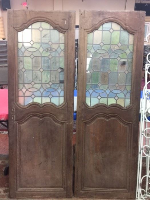 Pr. Antique Stained Glass Doors