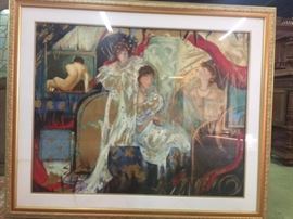 Mucha Art Nouveau Giclee on Canvas