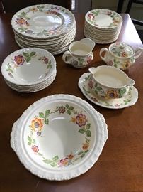 Hand painted Grindley “Eversley” dinnerware