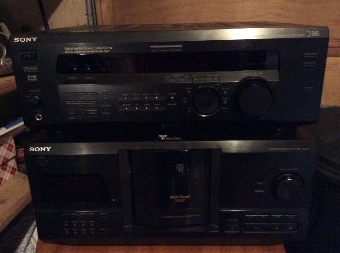 Sony stereo receiver and dvd player