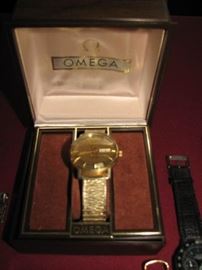 Omega Seamaster gold watch