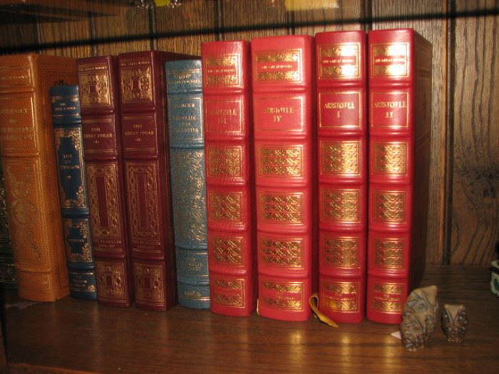 Leather bound books from The Franklin Library