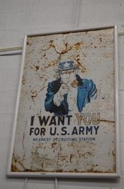 Original Army Recruiting Poster, two-sided $575