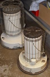 Kerosene heaters, functional $35 and $55
