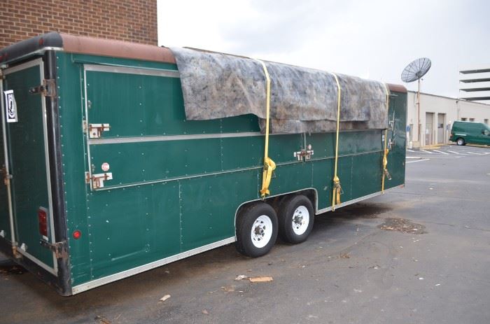 Vending trailer. 24 Feet, side doors open for vending full length of trailer, roof needs to be patched and repaired. Other than that good working condition. Recently inspected. $5,300