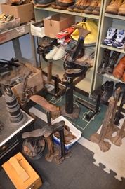 Assorted Shoe Repair and Making equipment. Lasts, Anvils, Molds, $20 and Up