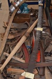 Wood working tools, saws etc.