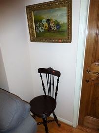 Antique Piano Chair