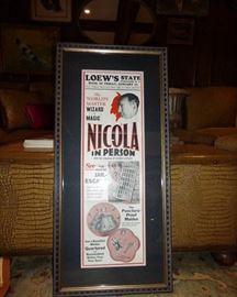 Two Sided Framed Nicola Magic Poster