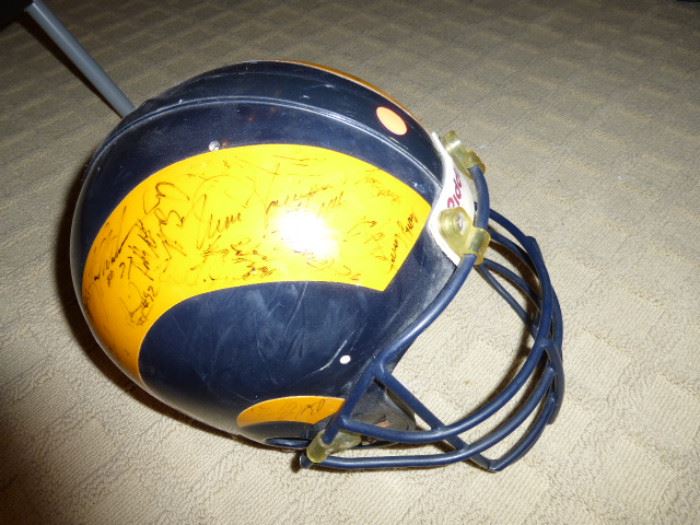 Signed Rams Helmet