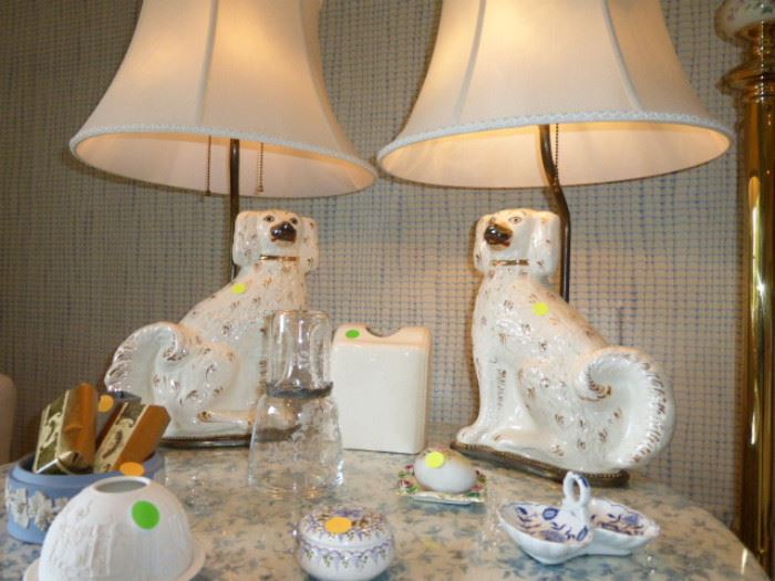 Staffordshire Pottery Lamps