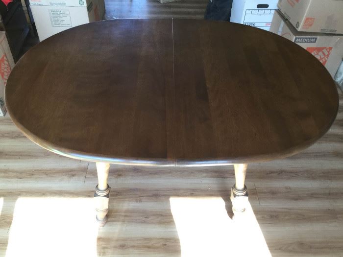 Vintage Dining Room Table with Two Leaves https://ctbids.com/#!/description/share/86956