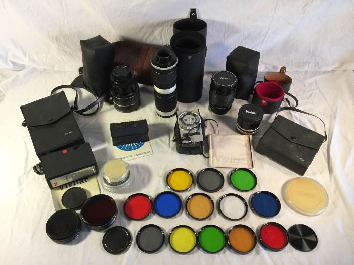 Vintage, Vivitar Filters, Lenses, Light Meters and Flash Equipment https://ctbids.com/#!/description/share/86927 