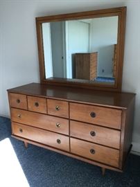 Mid Century Modern Crawford Dresser with Mirror https://ctbids.com/#!/description/share/86947
