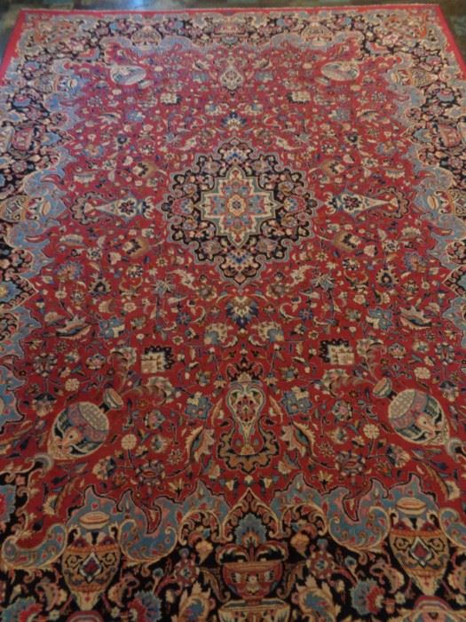 Vintage room sized Persian hand knotted rug